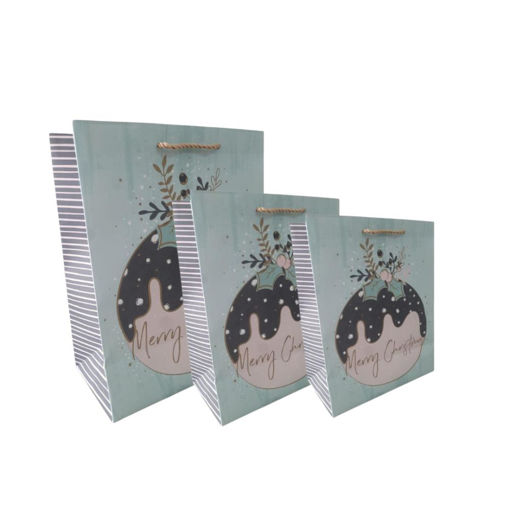 Picture of CHRISTMAS BAUBLE GIFT BAG